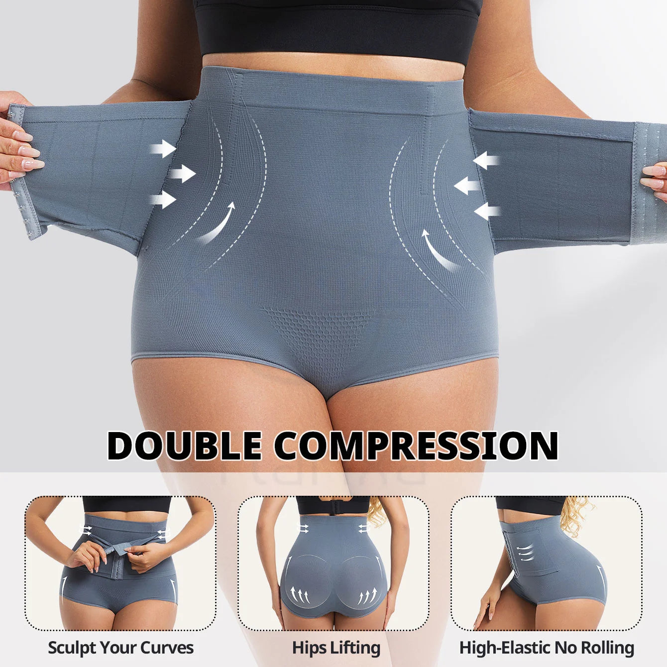 Everyday High Waist Faja Shapewear with zipper